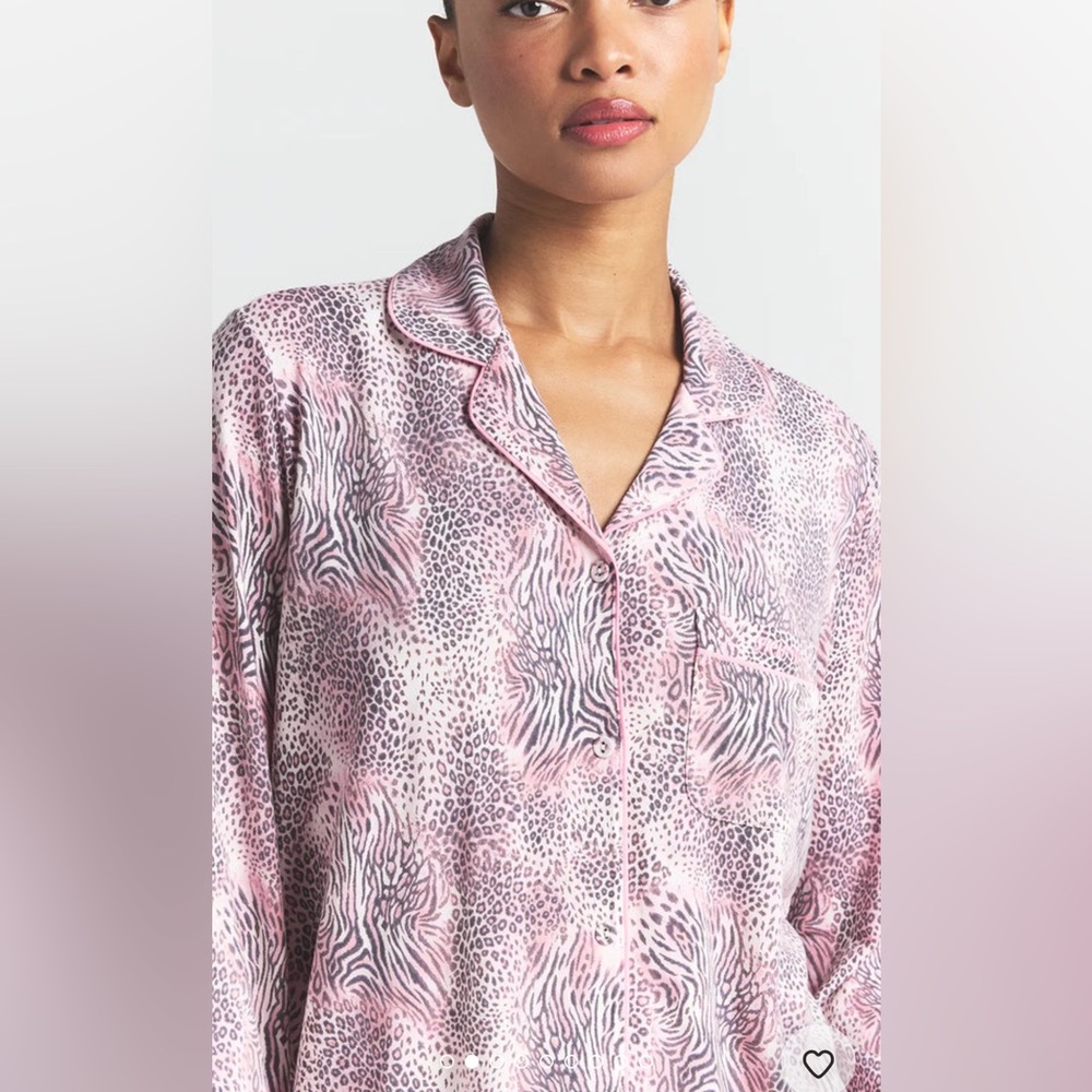 SKIMS NWT Pajama Set - Bloom Mini Animal Print - Picture 2 of 8